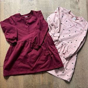 EUC H&M 4T organic cotton sweatshirt Dress set